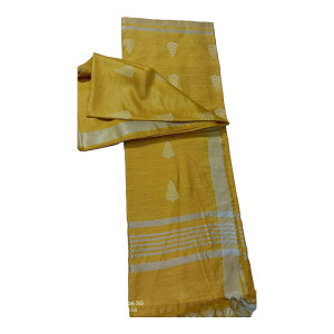 Beautiful Handloom Yellow Saree